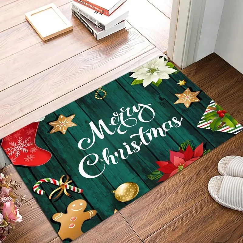 VIKAMA Orange Turkey Thanksgiving Door Mat Noise Reduction Non Slip Entryway Non Slip Backing Home Organization Home Decor
