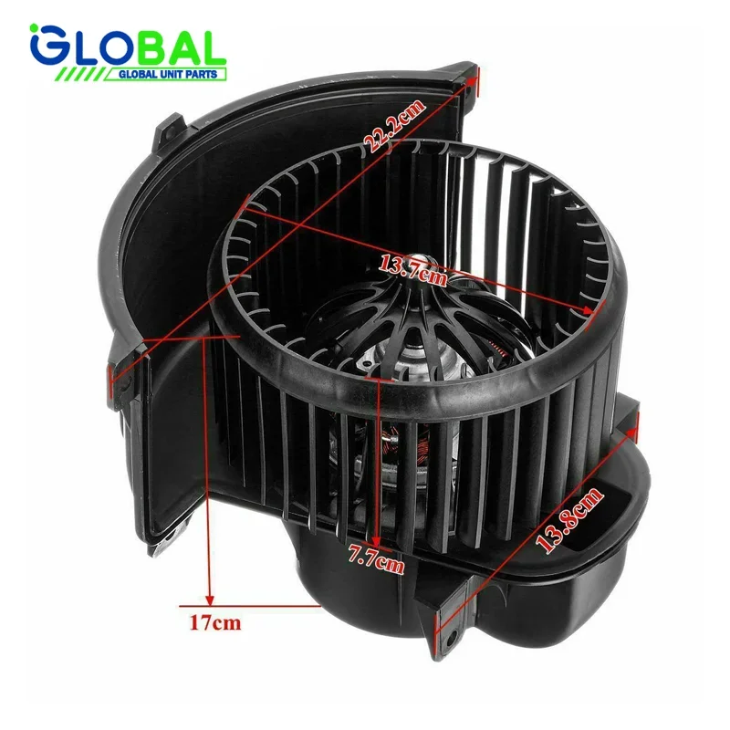 

7L0820021S 7L0820021N HEATER BLOWER MOTOR FAN RHD SUIT FOR VW TOUAREG Q7 4L 02-15 AMAROK