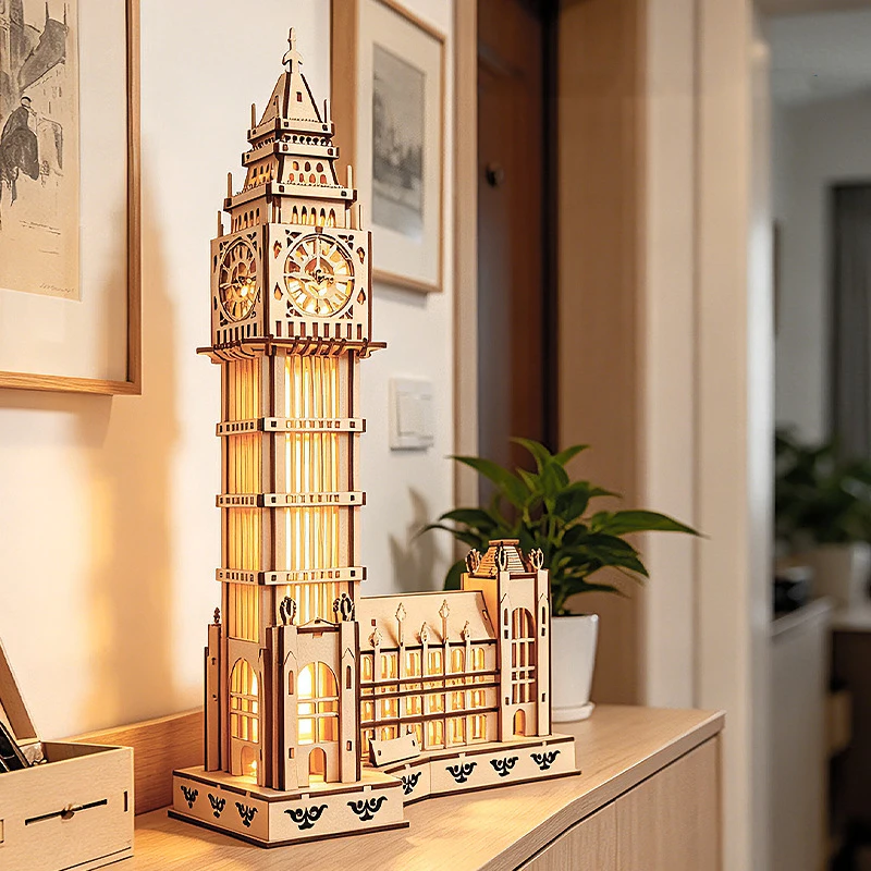 DIY 3D Holz-Big-Ben-Cottage Pu – Model Kit Glue Bewertung und Preis