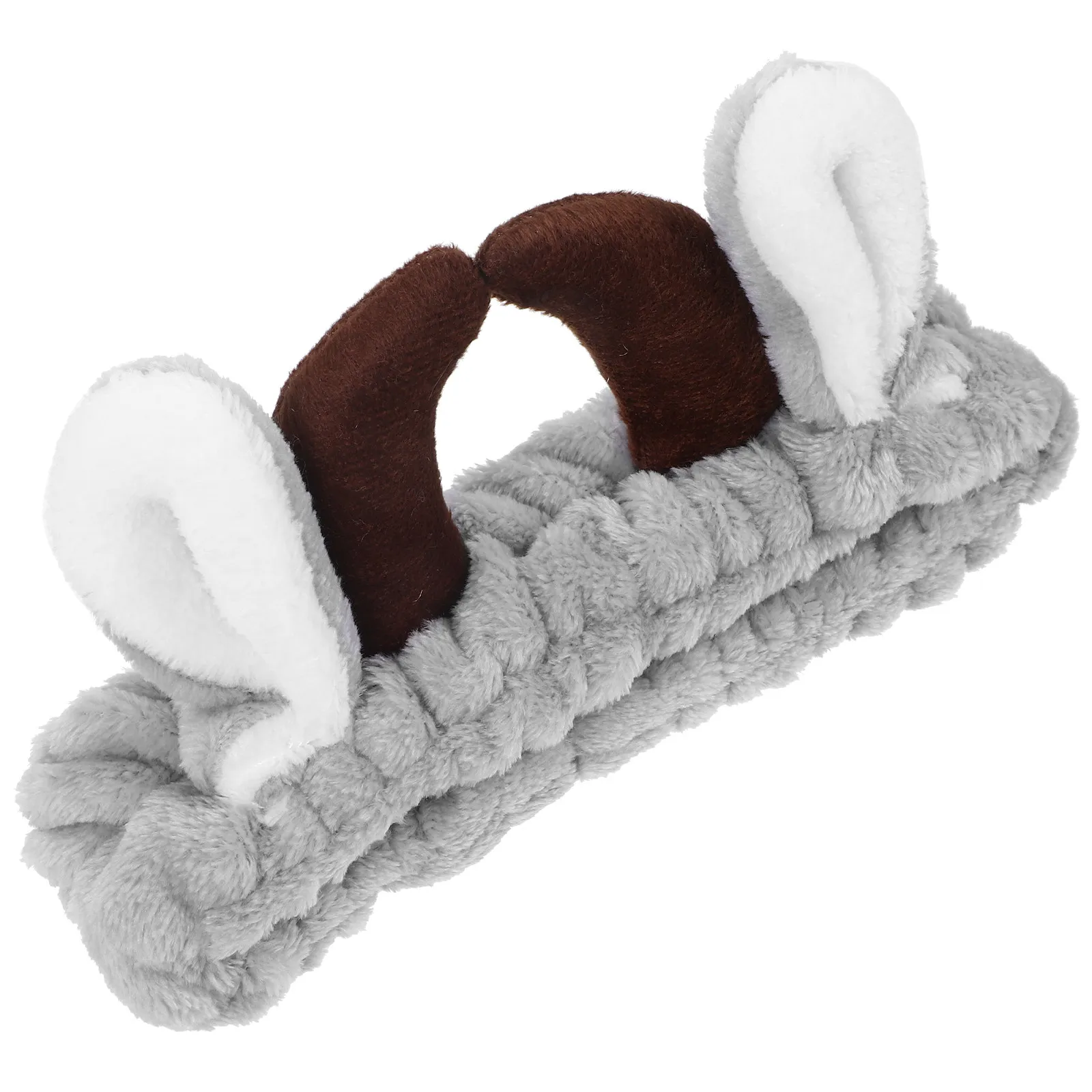 

Ox Horn Cartoon Headband for Washing Face Makeup Spa Headbands for Women Hair Band Face Wash Skincare Accessory