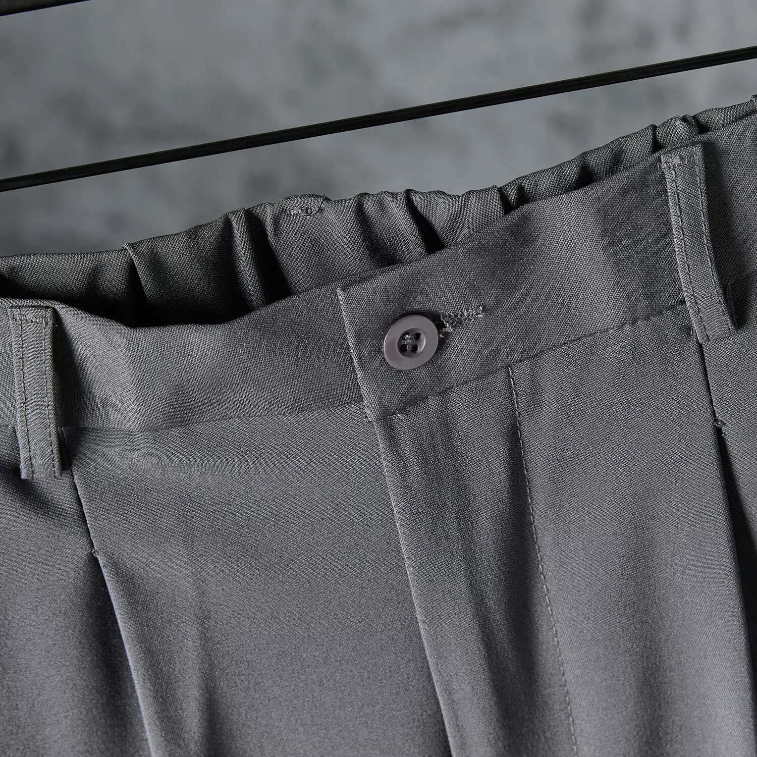 Herbsthosen für Herren, lockere Freizeithosen mit guter Drapierung, bodenlange Hosen, koreanischer Stil, trendige gerade Anzughosen. – Detail 20