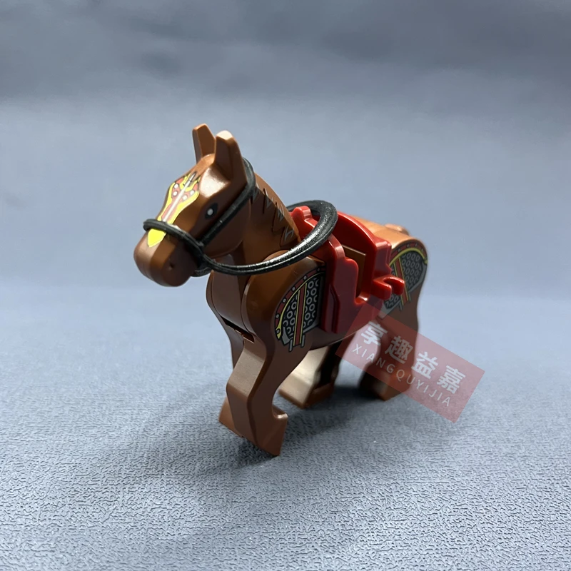 Compatible Animals Building Blocks for Children MOC Medieval Figures mount horses Model Building Blocks Bricks Kids DIY Toys