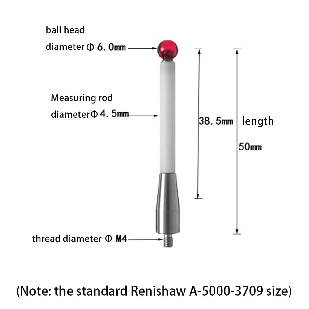 New Renishaw A-5000-3709 Needle Cnc Three-dimensional Probe Ceramic Probe Ruby Needle Thread M4