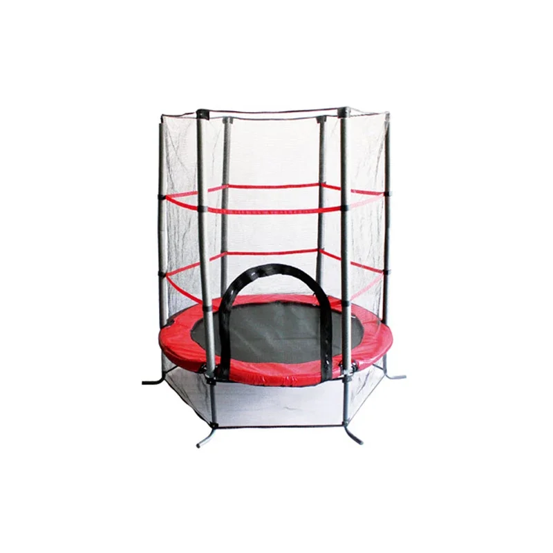 Household kids trampoline gymnastic trampoline with safety net for indoor playground