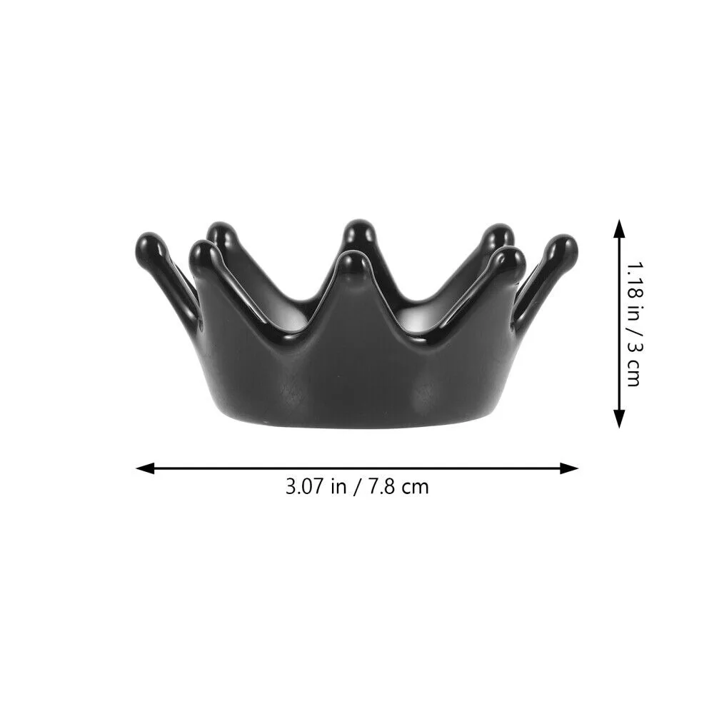 Керамический держатель для колец в форме короны, подставка для хранения ювелирных изделий из высококачественной керамики