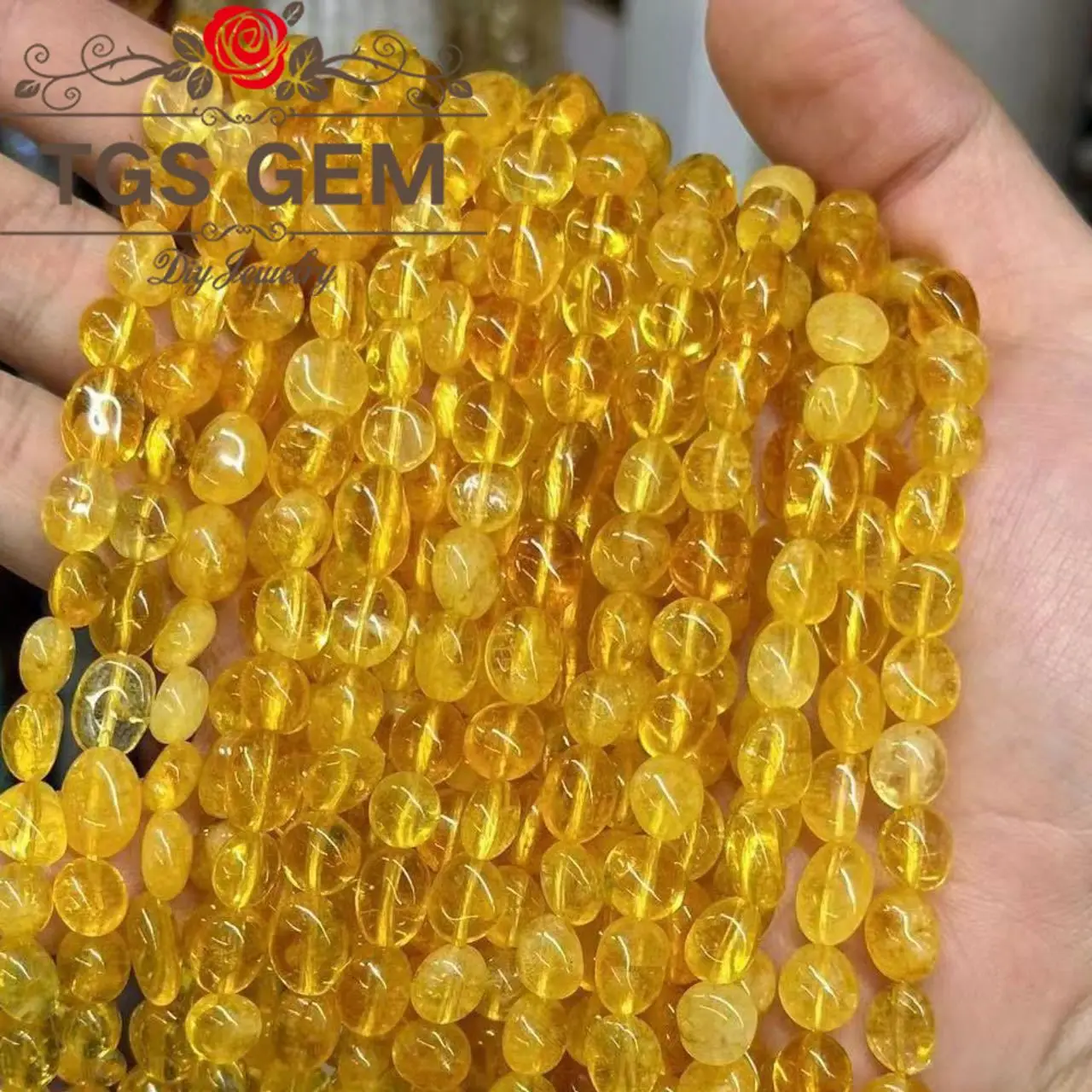 

Фабрика 6-8 мм натуральный желтый взрывной кристалл маленькие нестандартные фрагменты драгоценных камней ювелирные бусины DIY аксессуары для браслетов