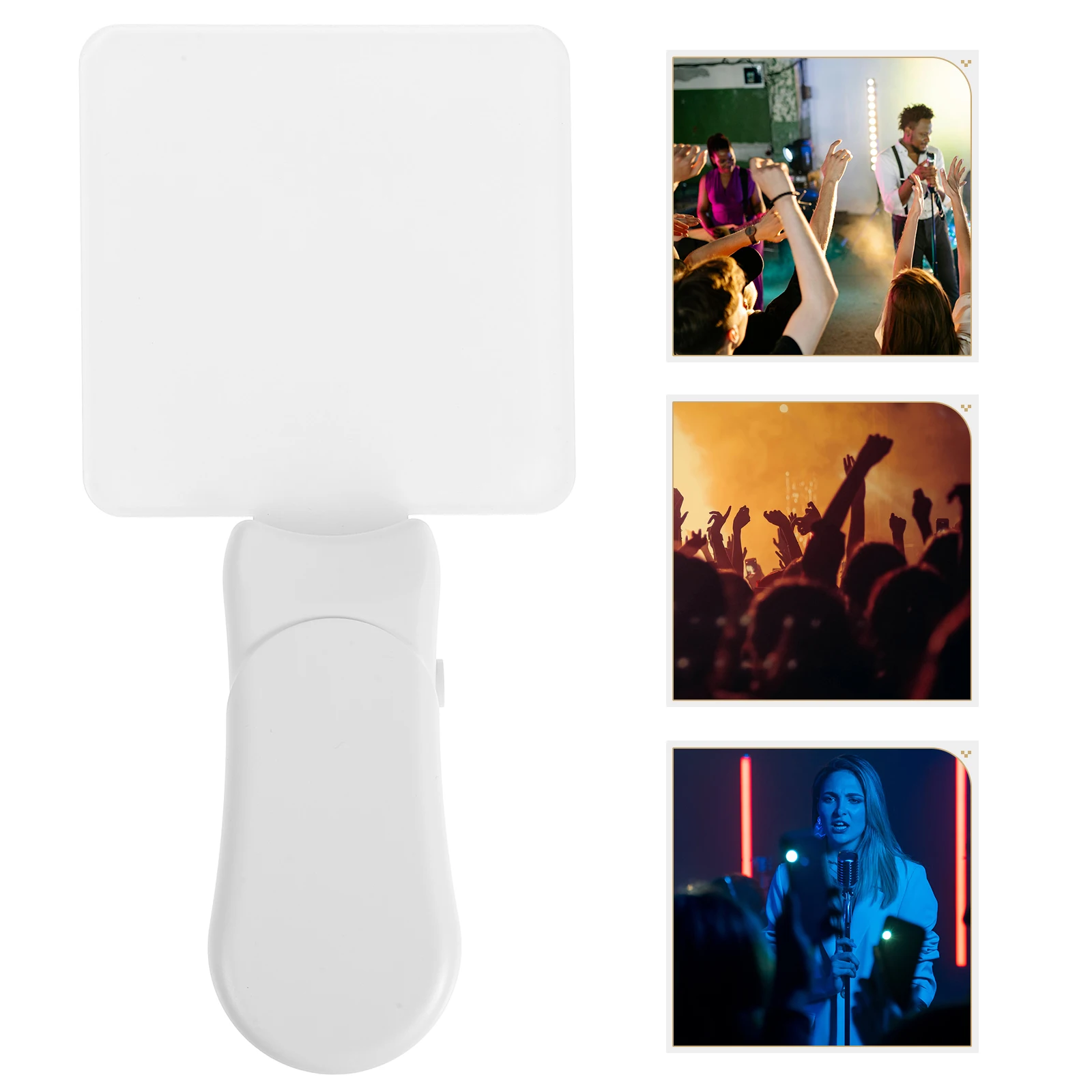 1pcs Led Sublimation Cheering Stick Square Acrylic Sheet Waving Wand Diy Blank Panel Sign Heat Transfer Stick For Concert Stage