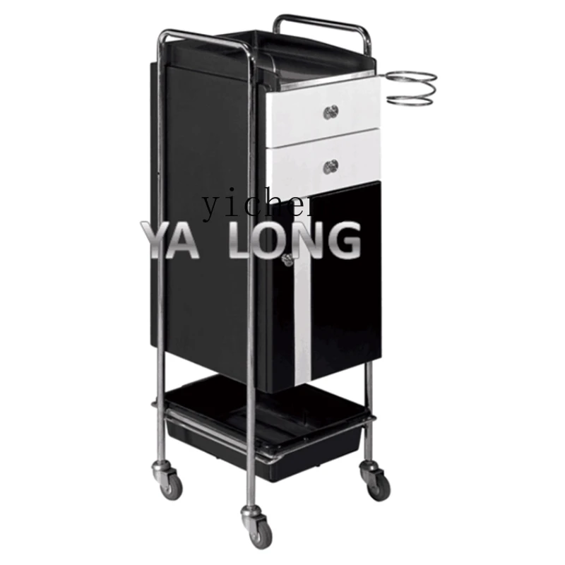 ZC Barber Shop Tool Desk Barber Shop Tool Cabinet Shelf Beauty Salon Special Cart