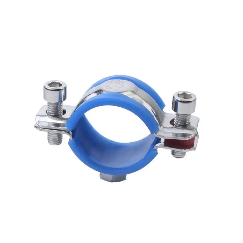 1Pcs Fastener Hardware Round Hose Clamp Expansion Screw Nut Hoop Tube Clip Bracket Carbon Steel Rubber Pipe Fitting