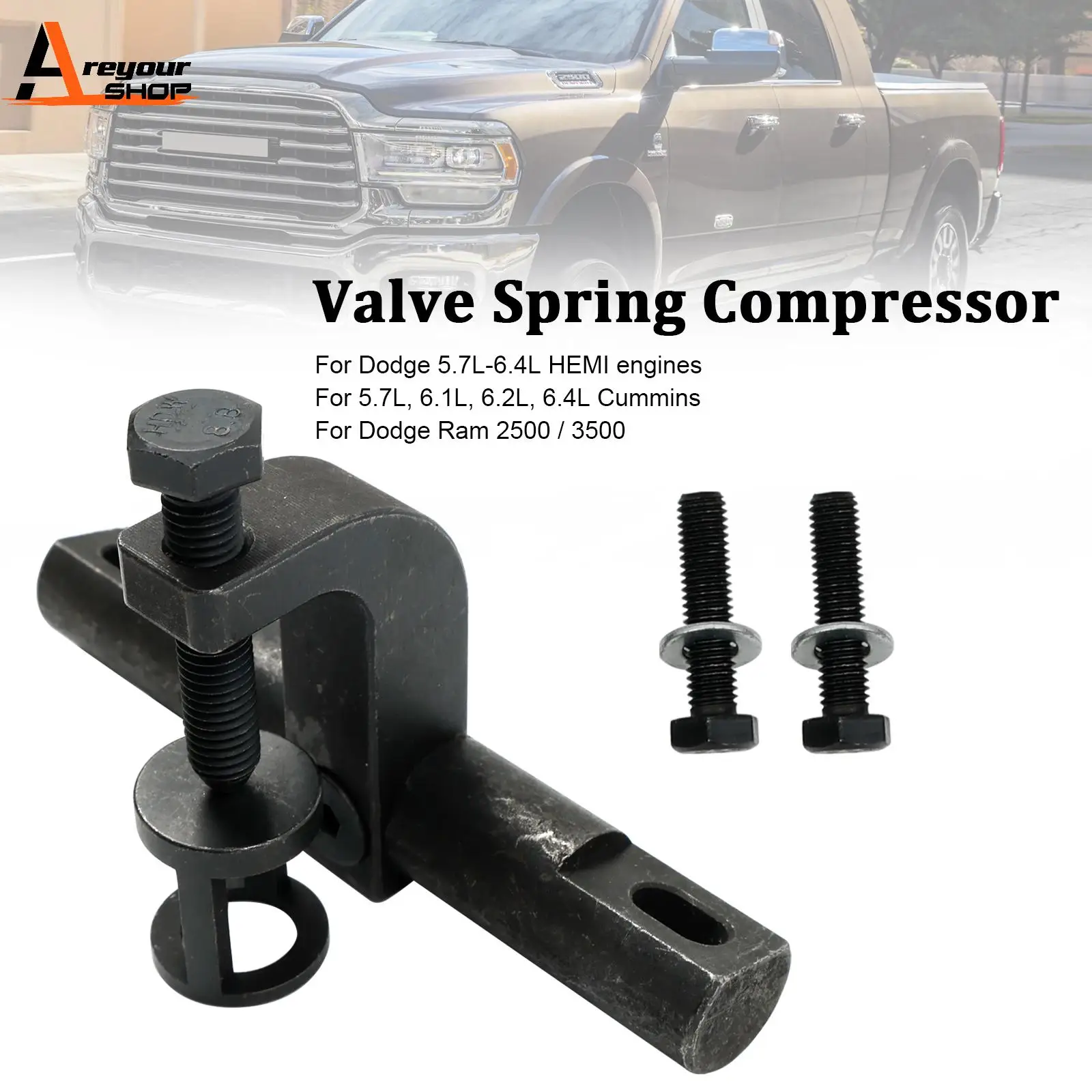 

Areyourshop Valve Spring Compressor Bolt-down Tool POW352003 Fit Dodge 5.7L 6.1L 6.2L 6.4L Car Auto Parts