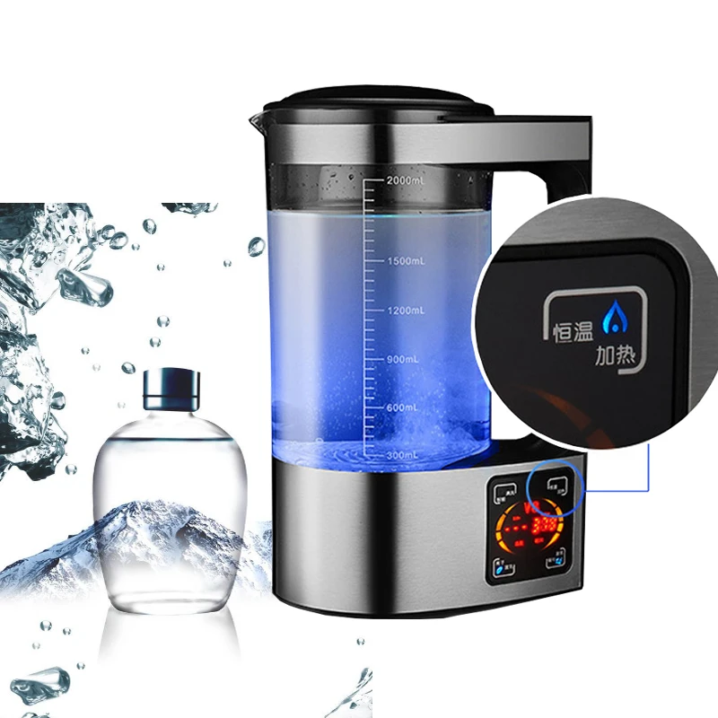 Electric Hydrogen Rich Water Kettle Water Ionizer Machine Water filter Drink Hydrogen Water Generator