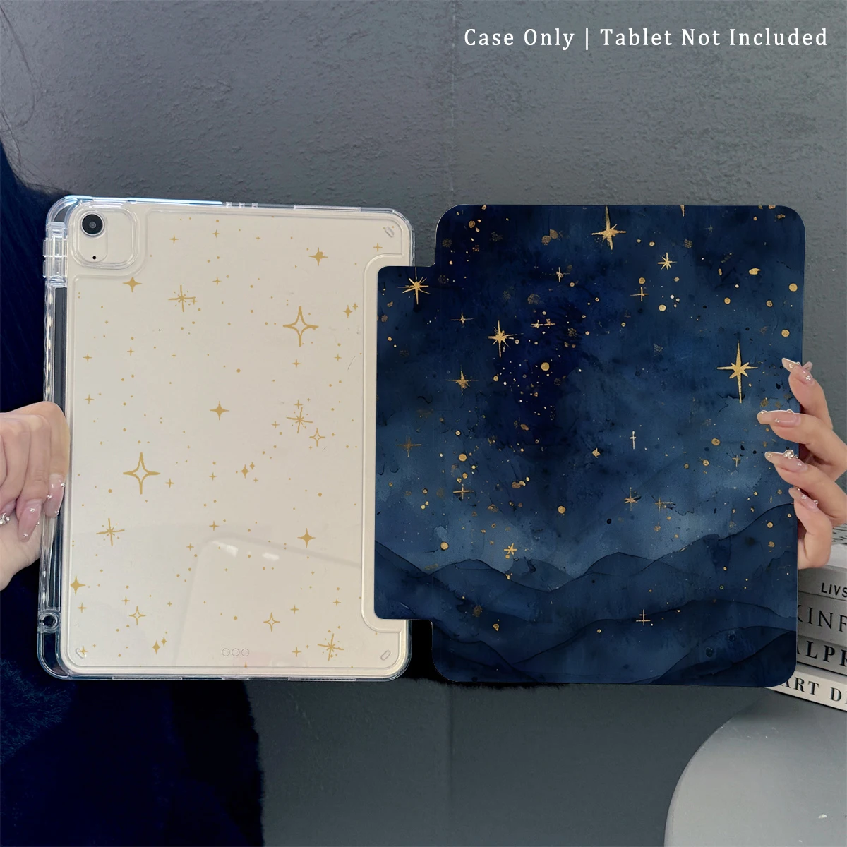 

Чехол для iPad, Smart Case, совместимый с iPad Air 6, Air 5, 4, а также совместимый с iPad 10 - совместим с iPad Pro 2024