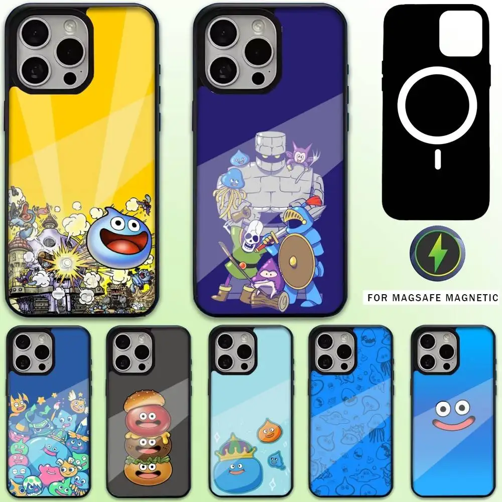 

D-Dragon Quest Slime Phone Case For iPhone17,16,15,14,13,12,11 Plus,Pro Max Magnetic For Magsafe Wireless Charging