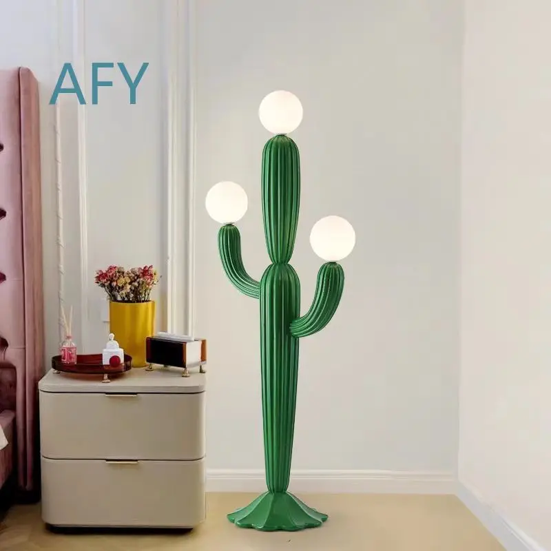 Cactus Floor Lamp for Modern Living Room Decor Farmhouse Style Ambient Lighting for Home Hotel Airbnb Interior Design for LED
