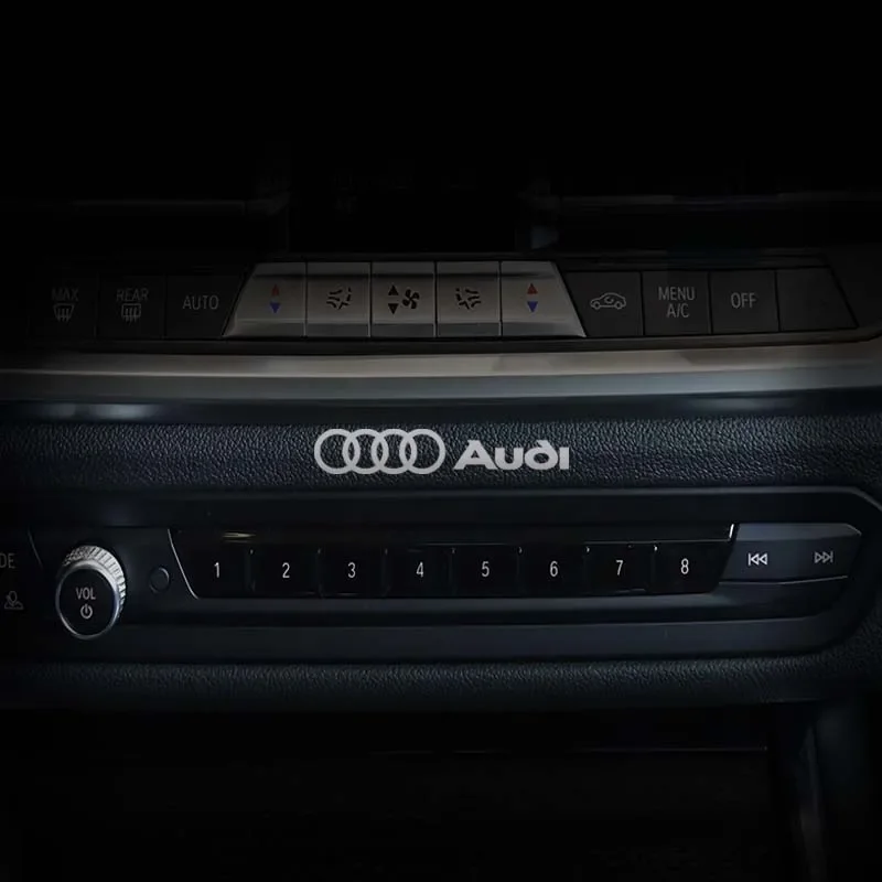 3D Metal Car Interior Nickel Stickers Steering Wheel Badges Auto Dekoration For Audi QUATTRO Sline RS A4 B8 B6 B7 B9 A3 8P 8V 8L - Image 4