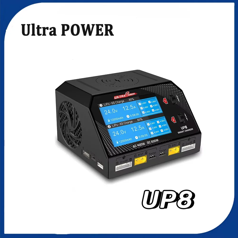 Ultra POWER UP8 Battery Charger Dual Channel 2x16A AC 400W DC 600W LiPo LiHV LiIon LiFe NiCd NiMH Balance Charger Discharger