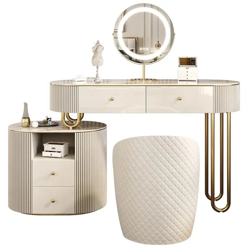 Bedroom Modern Contracted Light Luxury Dressing Maquillaje Table Makeup Vanity White Vanity Dresser Table
