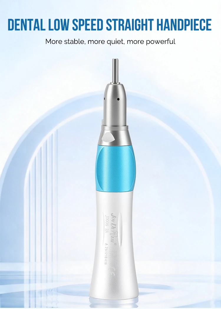 AZDENT Dental Niedrigdrehzahl-Handstück Gerades Handstück Winkelstück Passend für E-Typ Luftmotoren Zahnmedizinisches Instrument – Detail 1