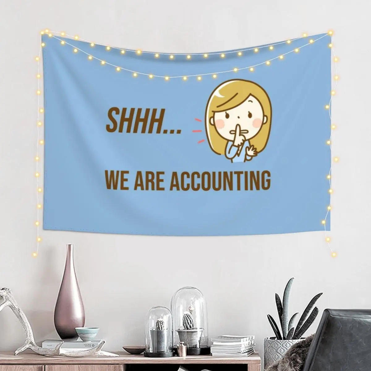 Funny Accountant Accounting Department Finance Dept CPA Tapestry Decoration For Rooms Decoration Home Tapestry