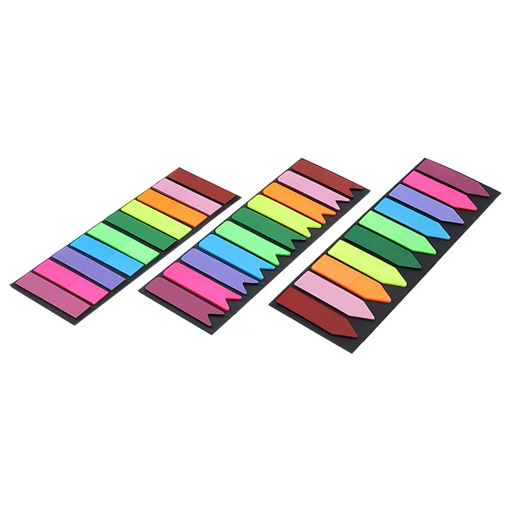 300Pcs Self-Adhesive Book Tabs Index Stickers Pet Material Wear Resistant Odorless Strong Adhesion Compact Portable School