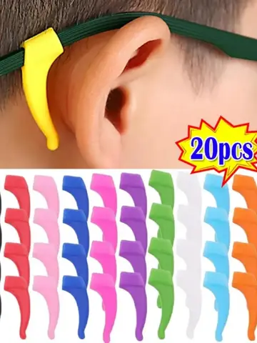 10/20pcs Anti-slip Silicone Ear Grip Glasses Eyeglasses Leg Ear Hook Stopper Bracket Fastener Accessories Eyewear Holder Temple