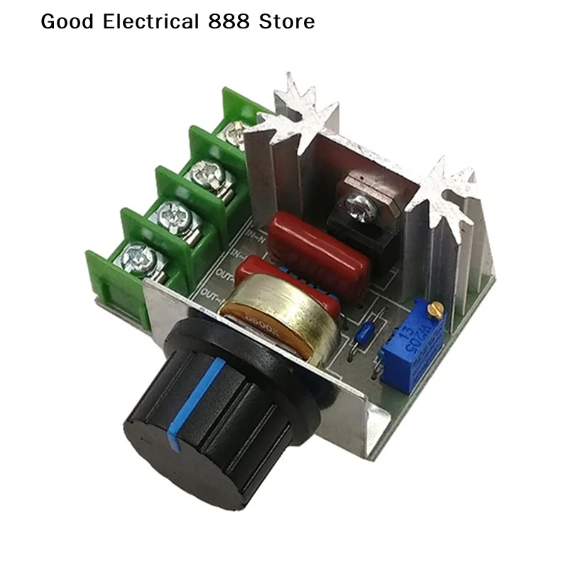 Voltage Regulator 2000 Watt AC 50 - 220 Volt Dimmer SCR Power Regulator Motor Speed Controller Home Improvement Regulators 2000W