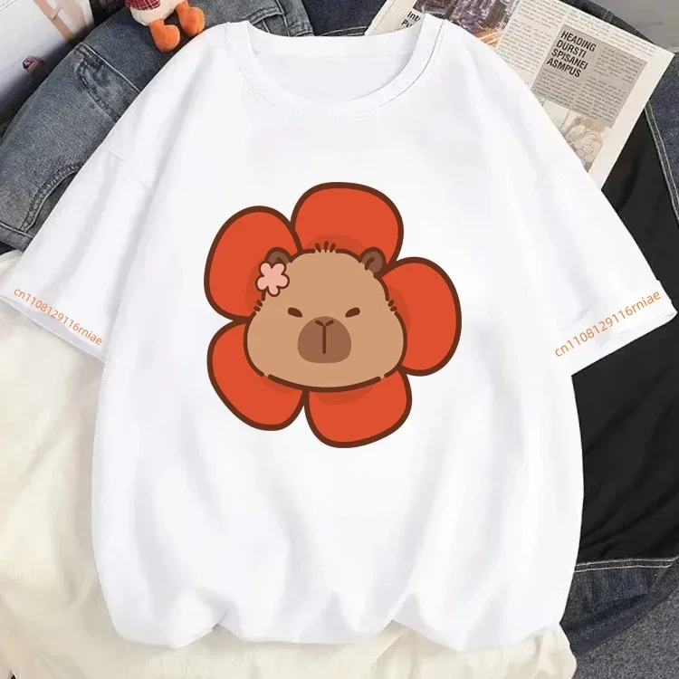 

Футболка Capybara Family Bond из чистого хлопка для малышей и родителей 2026. Удобный и дышащий для уютного семейного наряда.