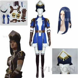 Caitlyn Kiramman Cosplay Arcane: Gioco Caitlyn Il Sceriffo di Piltover Costume Cosplay Abiti Vestito di Carnevale di Halloween