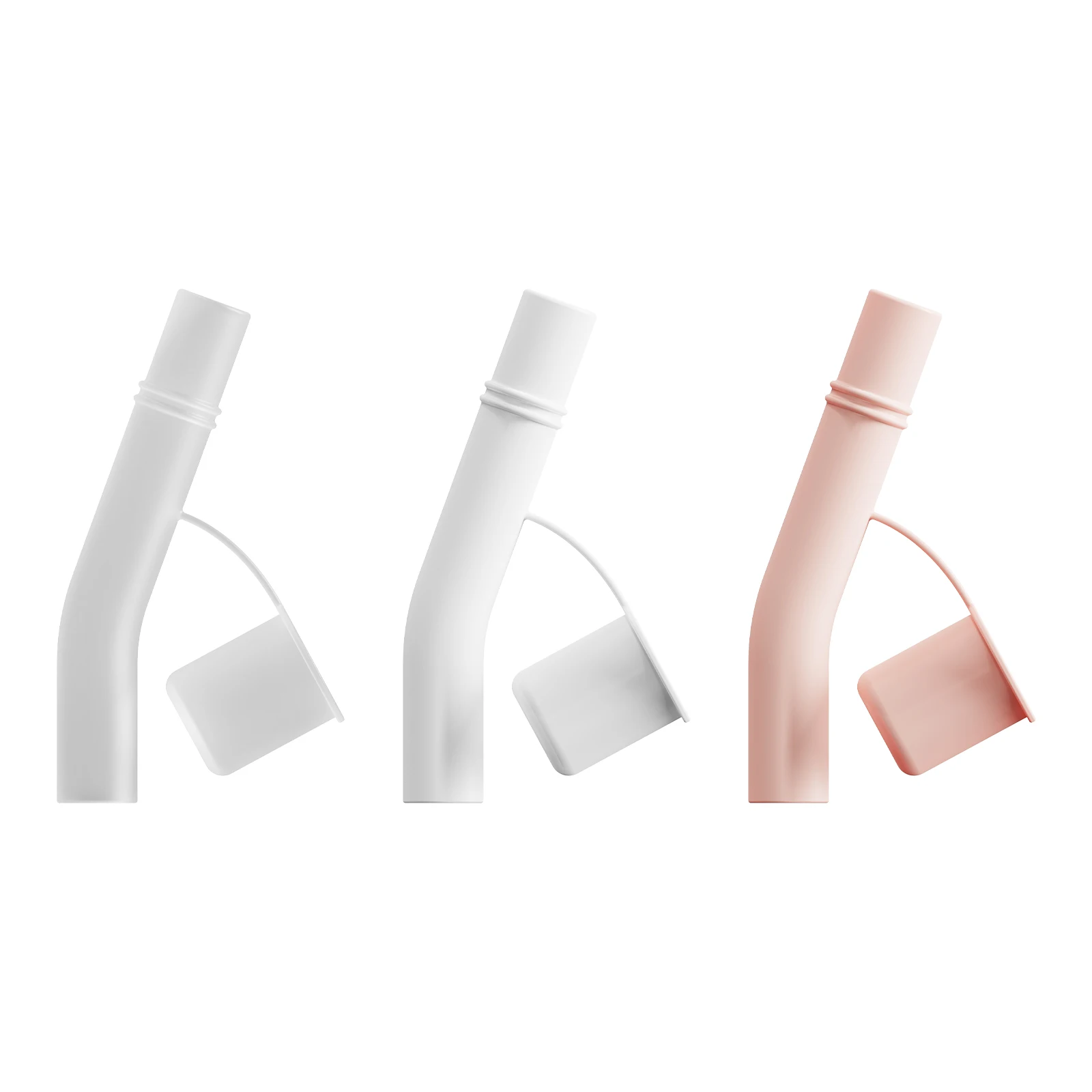 UMUST Siilicone rietips, herbruikbare rietdeksels voor 5/16 inch brede roestvrijstalen rietjes, flexibele elleboog rietips met stofbescherming