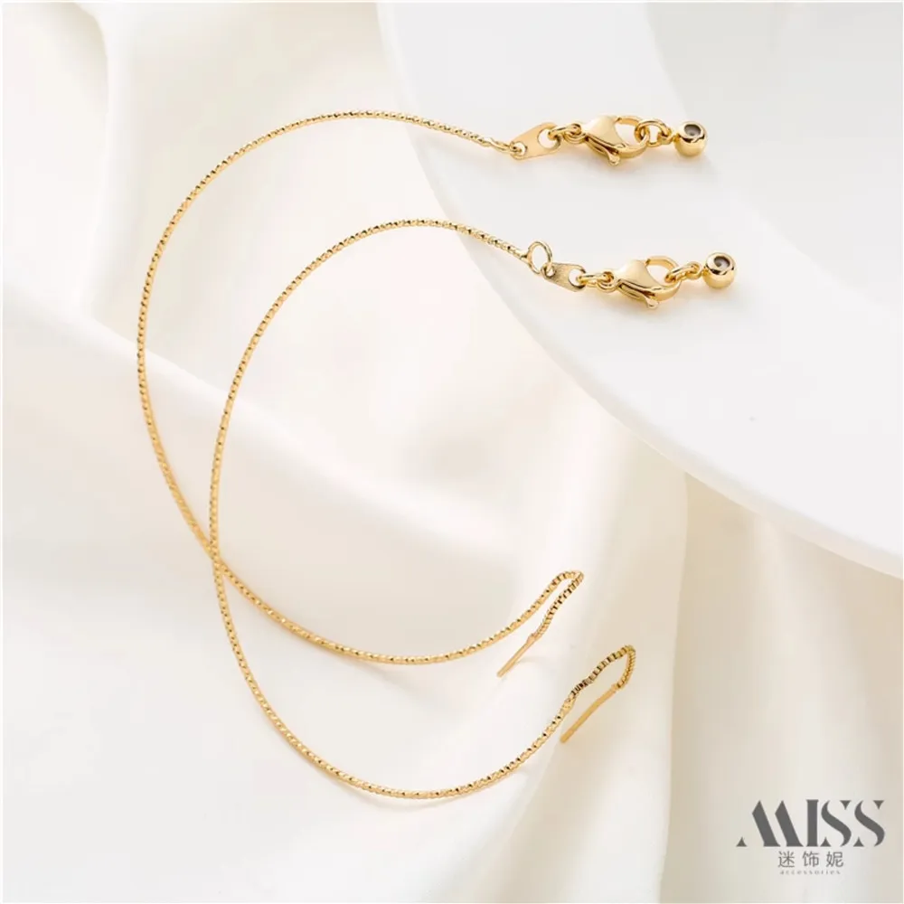 

14K Gold Color Universal Batch Flower Bracelet Needle Type Adjustable Bracelet Handmade DIY Bracelet Jewelry Accessories