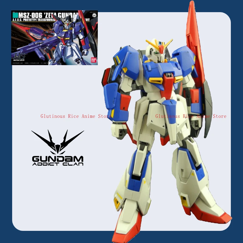 

В наличии Bandai HGUC 1:144 041 MSZ-006 Z Gundam в сборе, модель игрушки, орнамент, подарок на день рождения, оригинальные коллекционные предметы, новинка