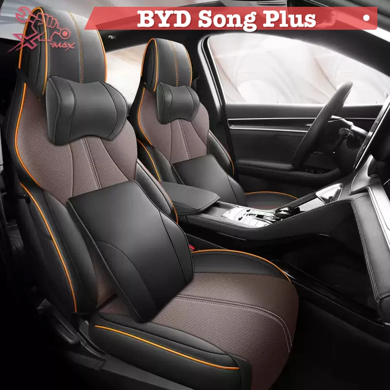 Left-Drive Car Seat Cover For BYD Song Plus DMi Intelligent Drive 2025 Custom Fit Seat Cover Full Surrounded Seat Cushion