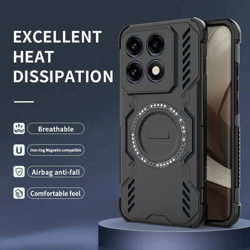 For Motorola Signature Phone Case Moto Edge 70 Air Pro 50 60 Fusion 50 60 70 Heat Dissipation Magnetic Wireless Charging Cover view 2