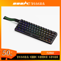 AKKO MonsGeek FUN60 Pro Gaming Keyboard Magnetic E-sport Switch Dual 8K Polling Rate 0.01RT SOCD MT Wireless RGB Gaming Keyboard