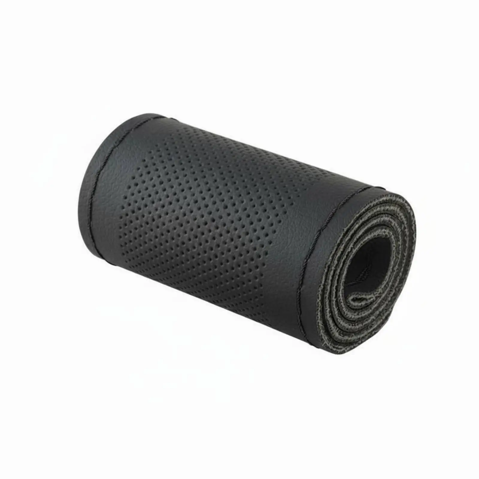 Sweat Absorbent Perforated Leather Steering Wheel Cover Hand Sewing DIY Fit for 38cm for Tuning Car Accessories