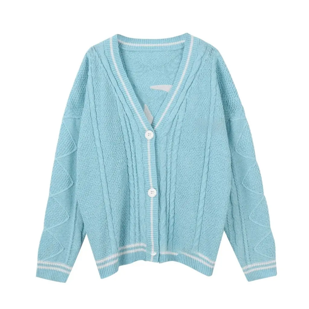 

Women's Elegant Loose Knitwear Cardigan Embroidered Casual Sweater Age-Reducing Autumn Winter European American Style