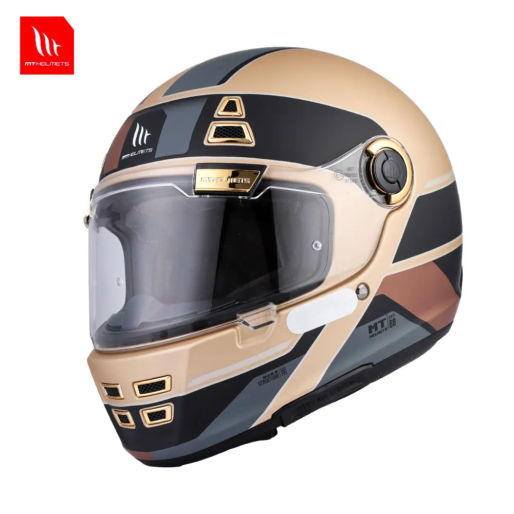 

MT JARAMA Vintage Motorcycle Full Face Helmet Racing Helmets Four Seasons Helmet