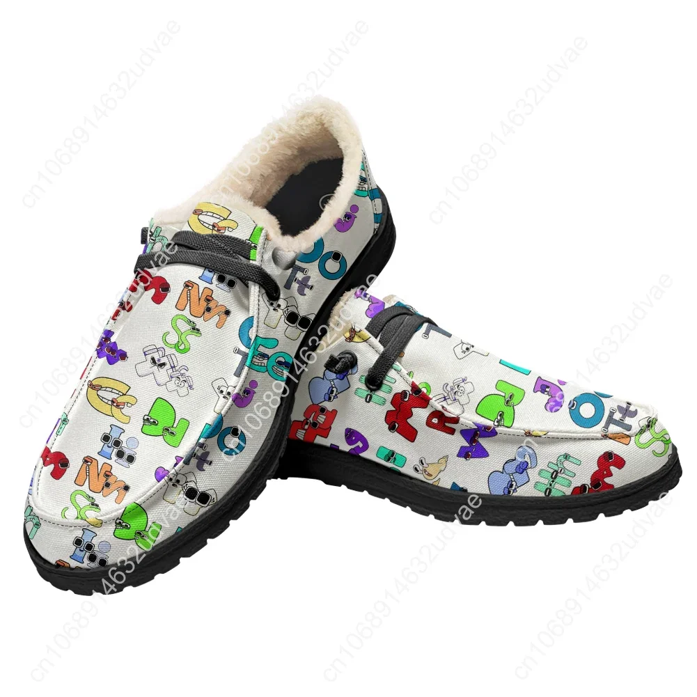 Alphabet Lore Casual Shoes Plush Flat Shoe Men Woman Breathable Casual Outdoor Lightweight Footwear Couple Custom Made Shoe - view 2