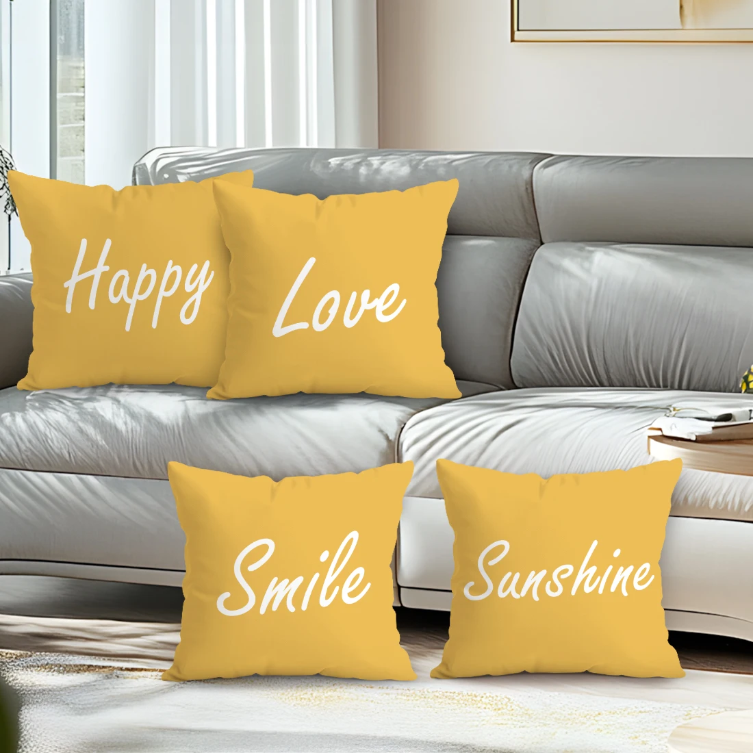 Encourage Writing Cushion Pillowcase Printed Polyester 45x45cm Throw Pillowcover Decorative Sofa Cushion Pillowslip Home Decor
