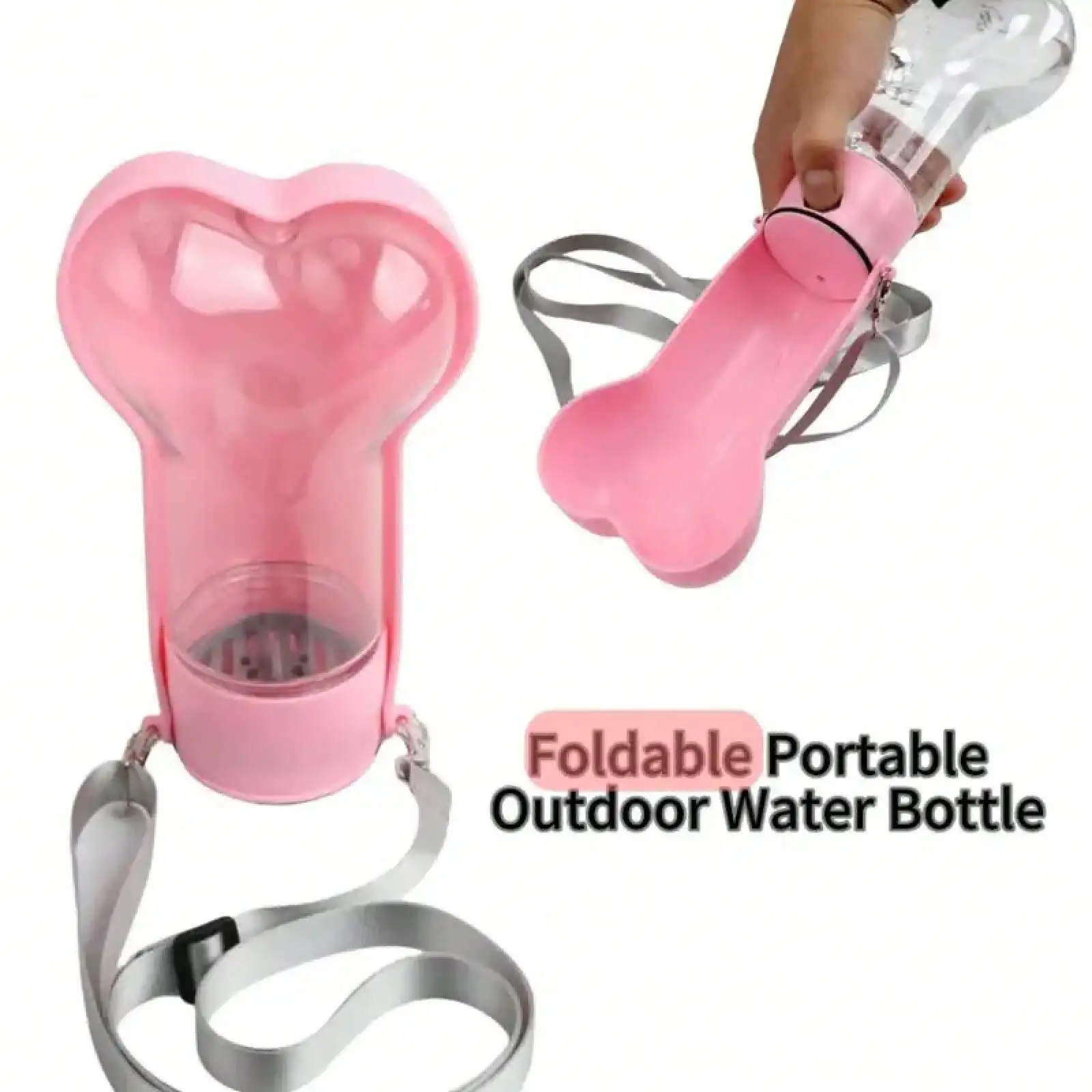 Portable Leakproof Dog Water For Dogs Cats Outdoor Travel Drinking Bowl Dispenser With Strap For Puppy Feeding Supplies
