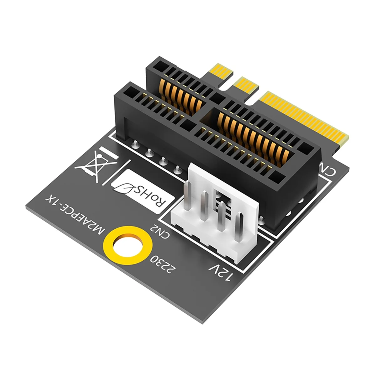 M.2 NGFF Key A/A+E/E to PCI-E 1X Adapter PCI Express 1X Converter Card with Power Cable