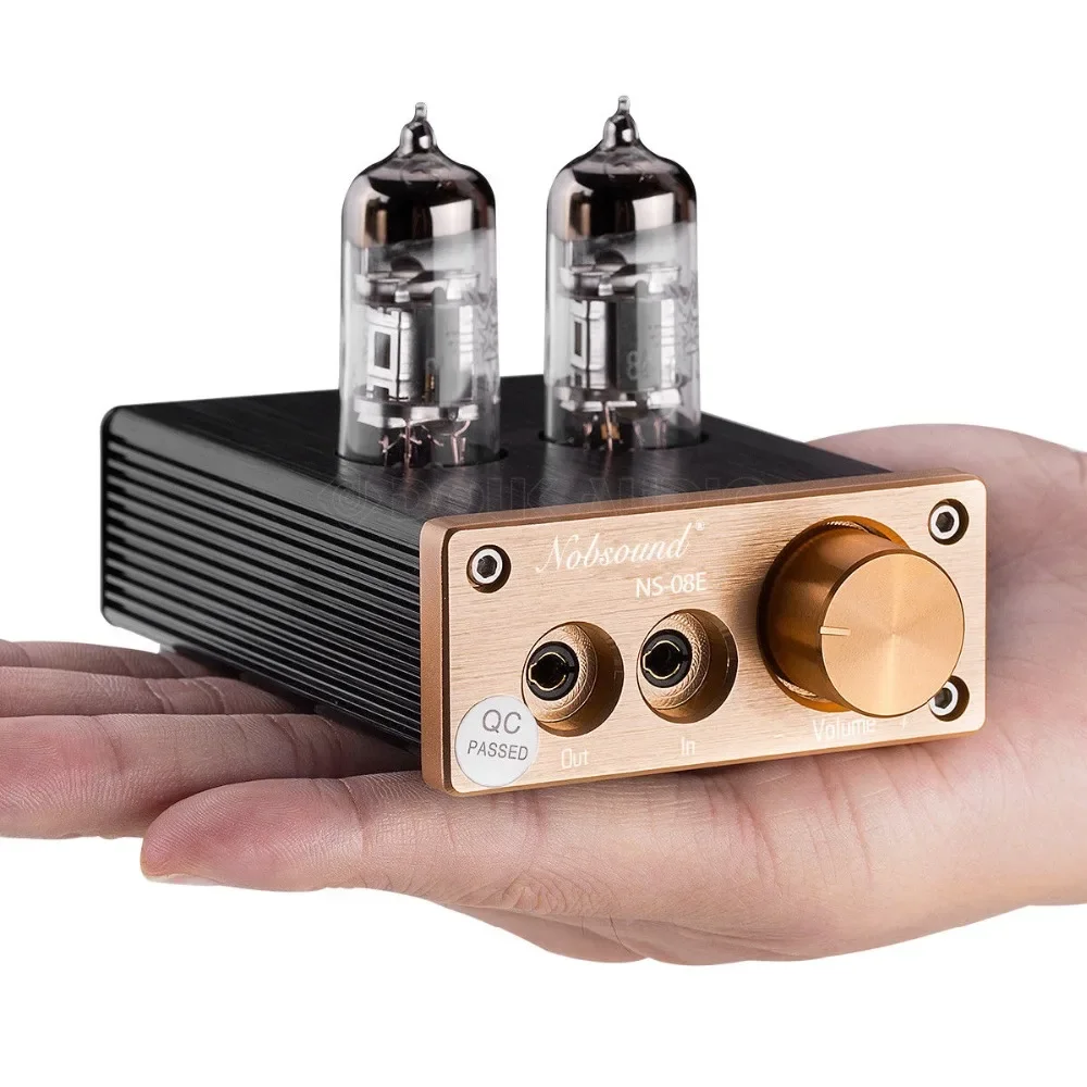 Nobsound Lastest 6J3 Vacuum Tube Integrated Amplifier Mini Audio HiFi Stereo Headphone Earset Amp Free Shipping