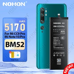 NOHON BM52 BM4L BM4F Battery for Xiaomi Mi CC9 Pro Note 10 Pro Mi9 Lite CC9E A3 Phone Batteries Replacement Battery