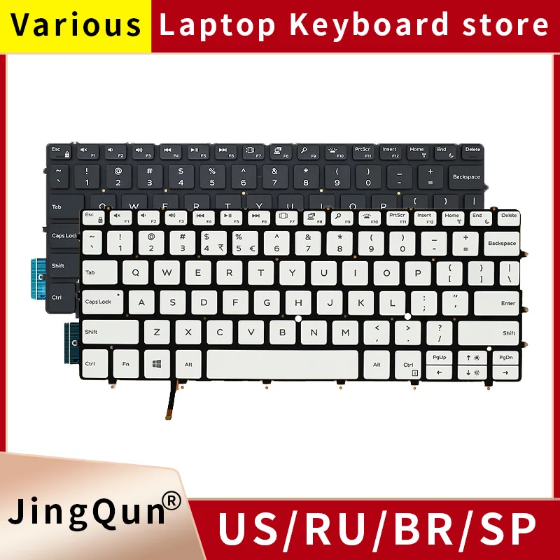 New Original US/English Laptop Keyboard With Backlight For Dell XPS 13 9380-7660SLV-PUS P82G 03CM18 XPS13 9305 9370 13-9370