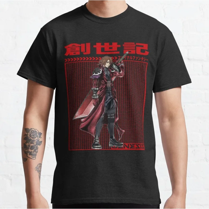 

FINAL FANTASY XIV GENESIS Gift t shirt for RPG gamer 100% cotton printed tee Short Sleeve Graphic Clothes All size tops