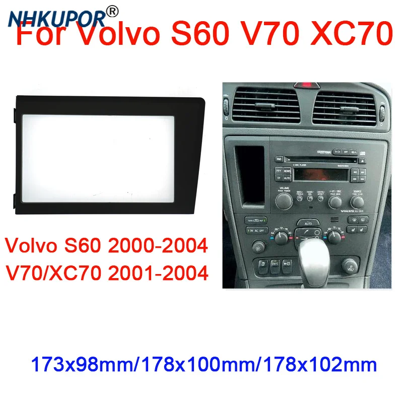 Car Stereo Radio Fascia Plate Dash Panel Frame Kit For VOLVO S60 V70 XC70 Surround Install Trim Bezel Faceplate