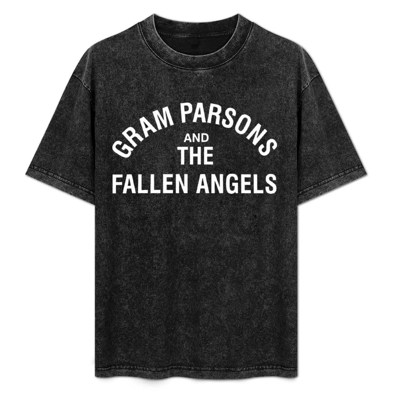 

Gram Parsons and the Fallen Angels (white) T-Shirt funny costumes anime for a boy new edition shirts graphic tee men