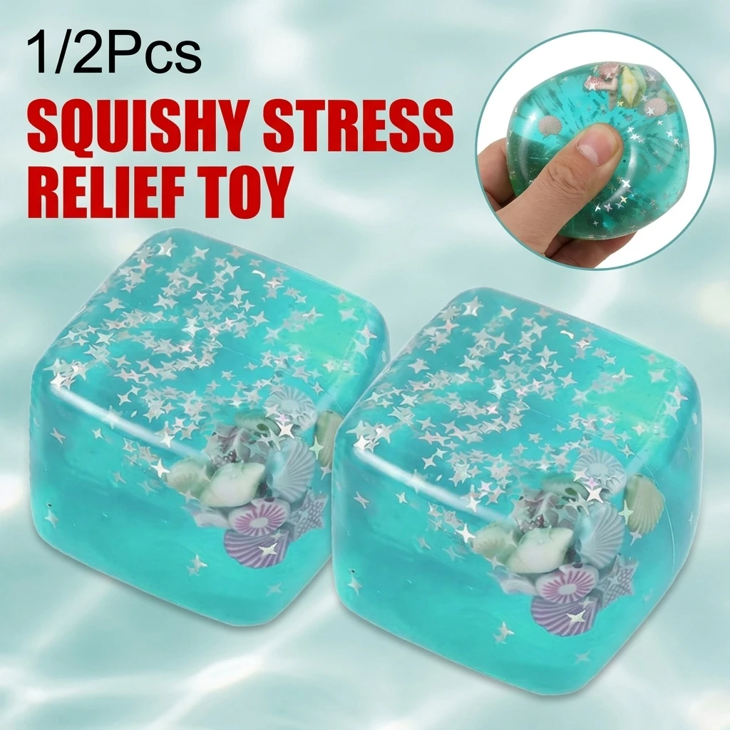 Adult Squishy Ocean Stress Balls Autism Sensory Toys for Stress And Anxiety Relief Maltose Water Ball Fidget Toys Bulk Gift