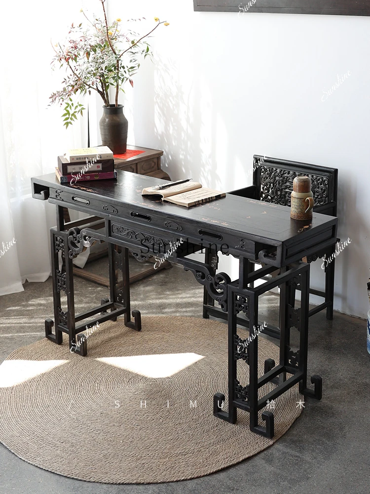 Calligraphy table small picture writing desk Chinese solid wood antique Ming and Qing Dynasties  FT