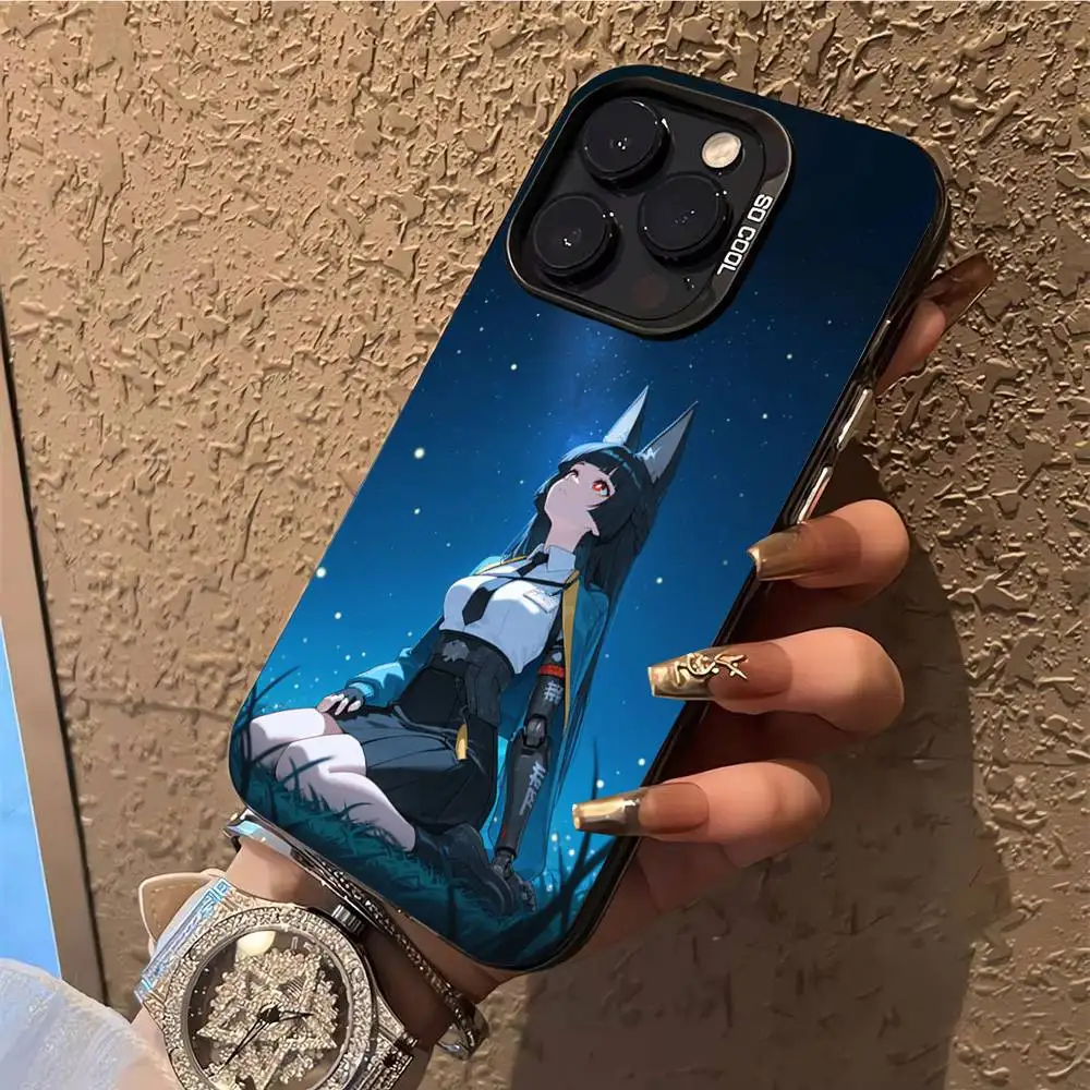 H-Hoshimi M-Miyabi ZZZ Phone Case For iPhone 17,16,15,14,13,12,X,8,Pro,Max,Plus,E,SE4,Air,Mini IMD Matte Black #4